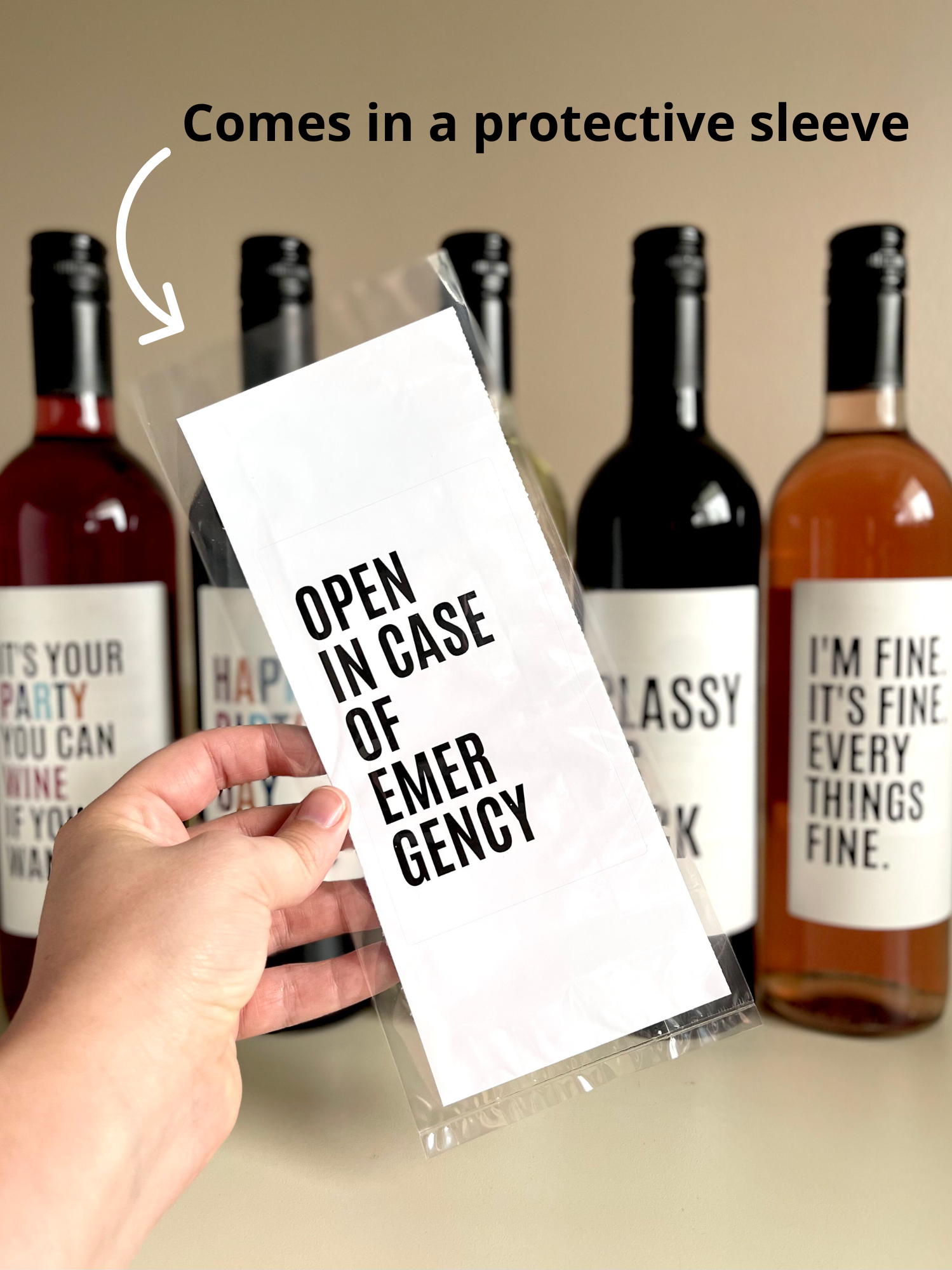 HAPPY BIRTHDAY BITCH- Wine Label