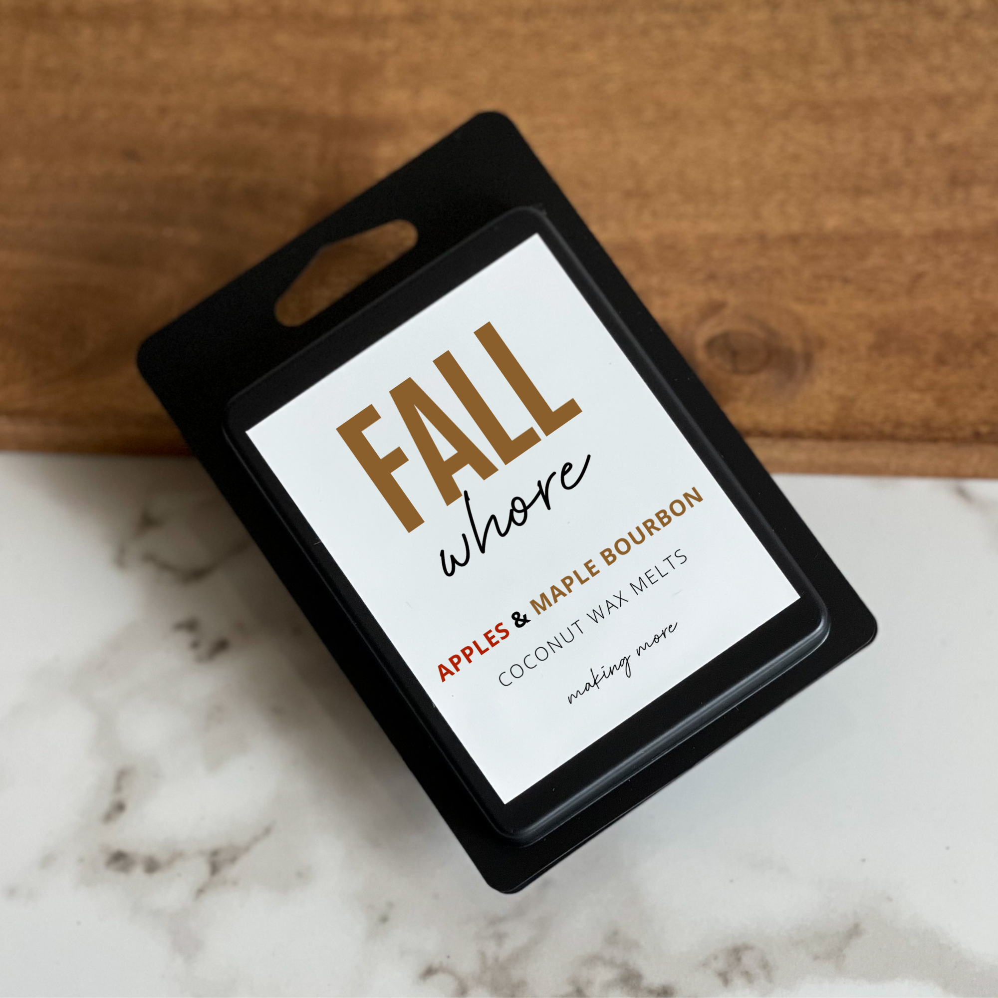 FALL WHORE Wax Melt- Apples & Maple Bourbon