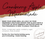 Load image into Gallery viewer, FESTIVE AS FUCK Candle- Cranberry Apple Marmalade
