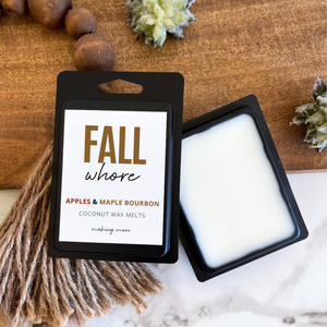 FALL WHORE Wax Melt- Apples & Maple Bourbon
