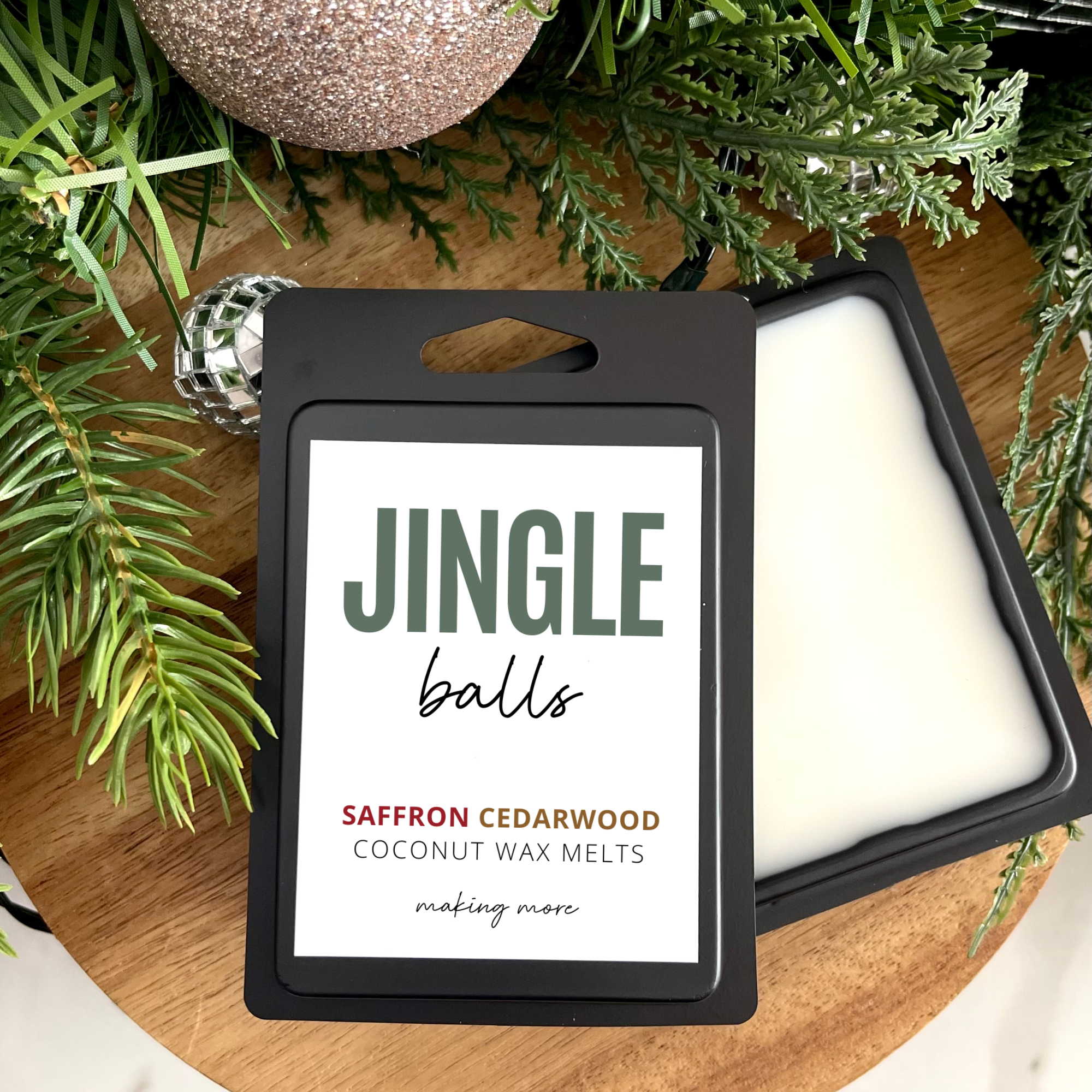 JINGLE BALLS Wax Melt- Saffron Cedarwod