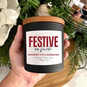 FESTIVE AS FUCK Candle- Cranberry Apple Marmalade